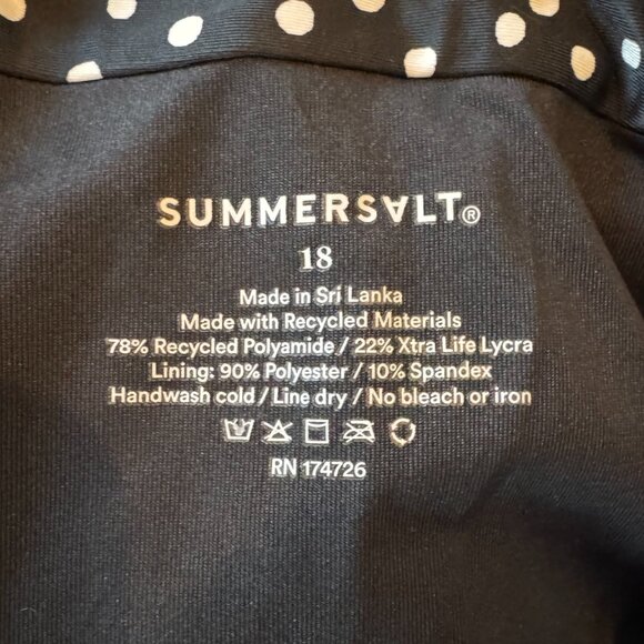 Summersalt The Ruffle Backflip Polka Dot One Piece 18 Retro Classic Swimwear - Picture 10 of 10